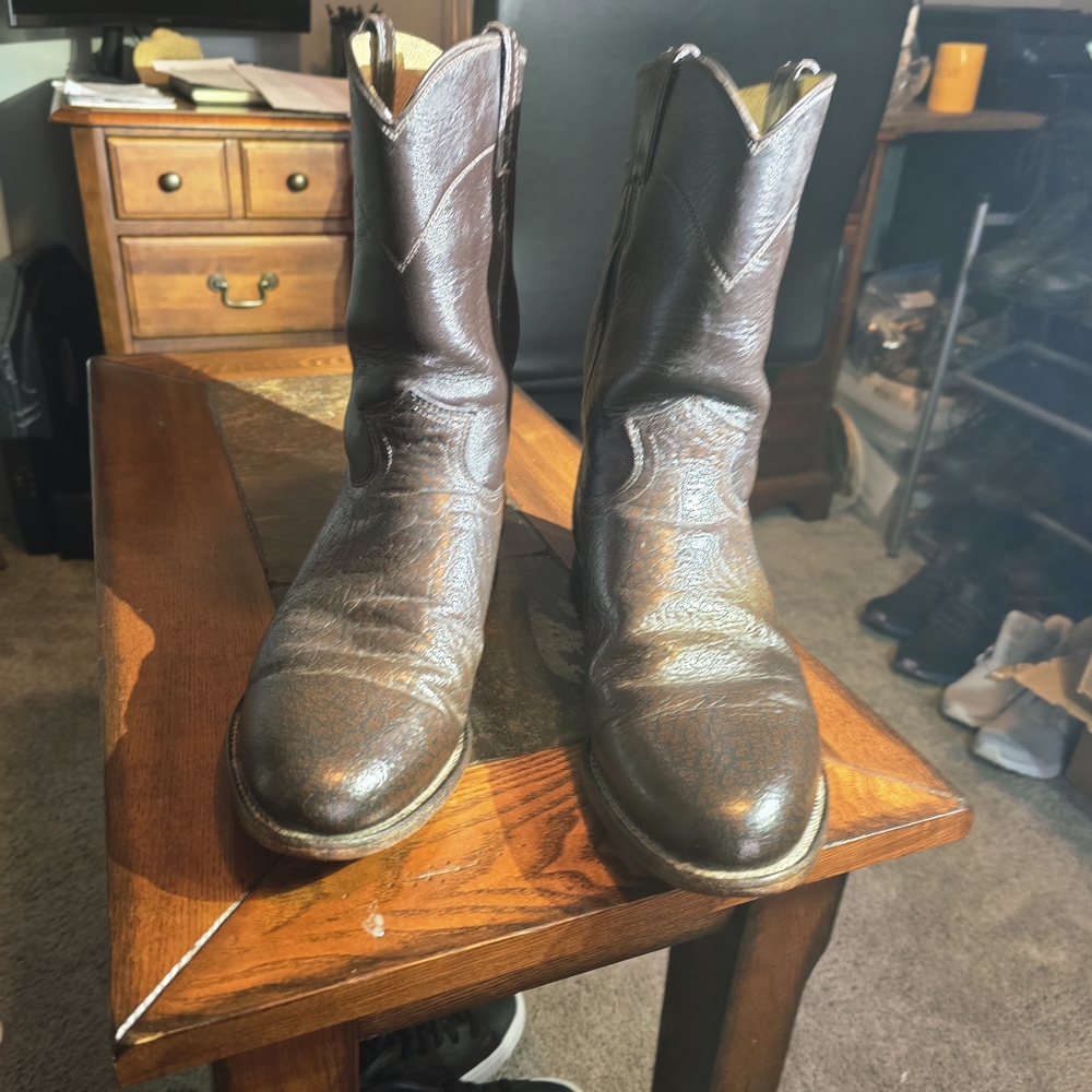 Justin Boots Dark Brown Western Boots